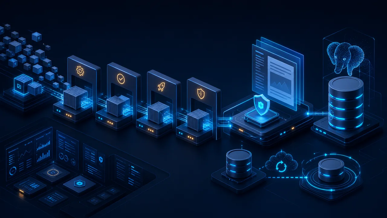 Pipeline DevOps reliant des conteneurs, une application documentaire et PostgreSQL